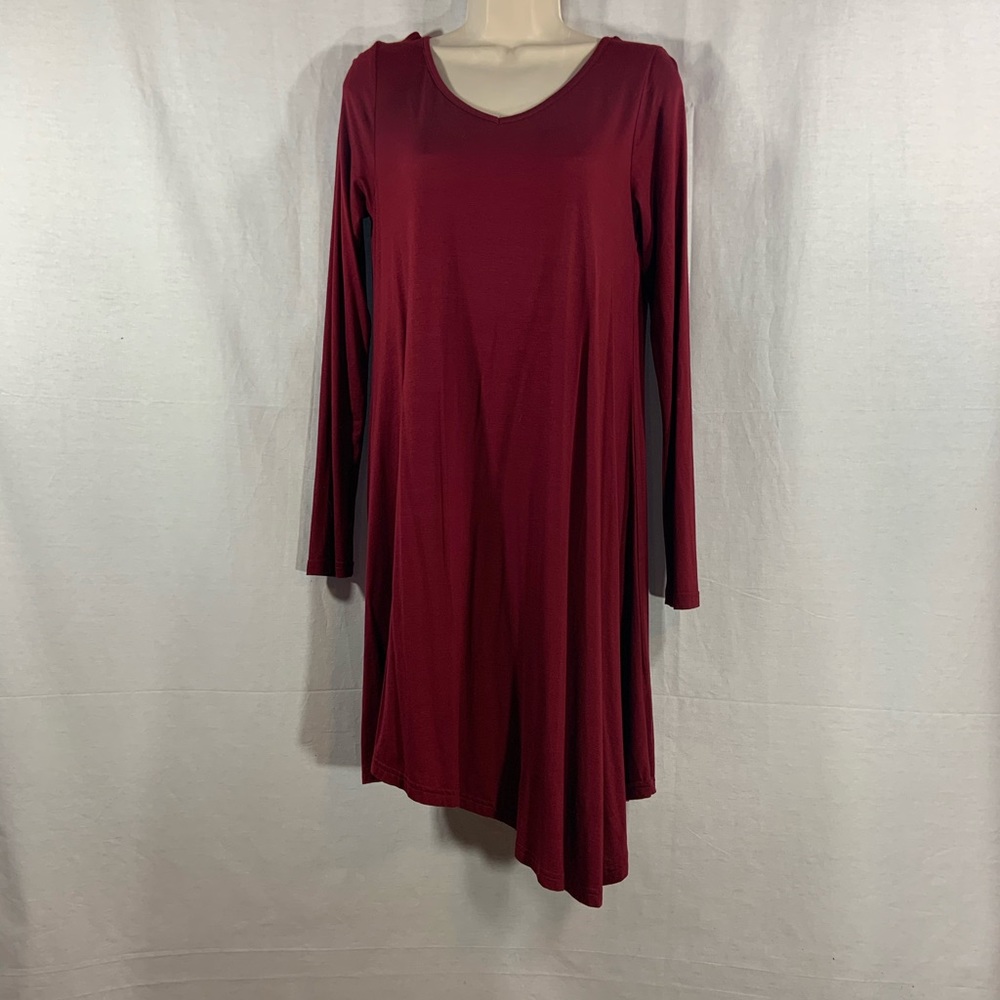 NWT Maroon Long Sleeve Shift Dress